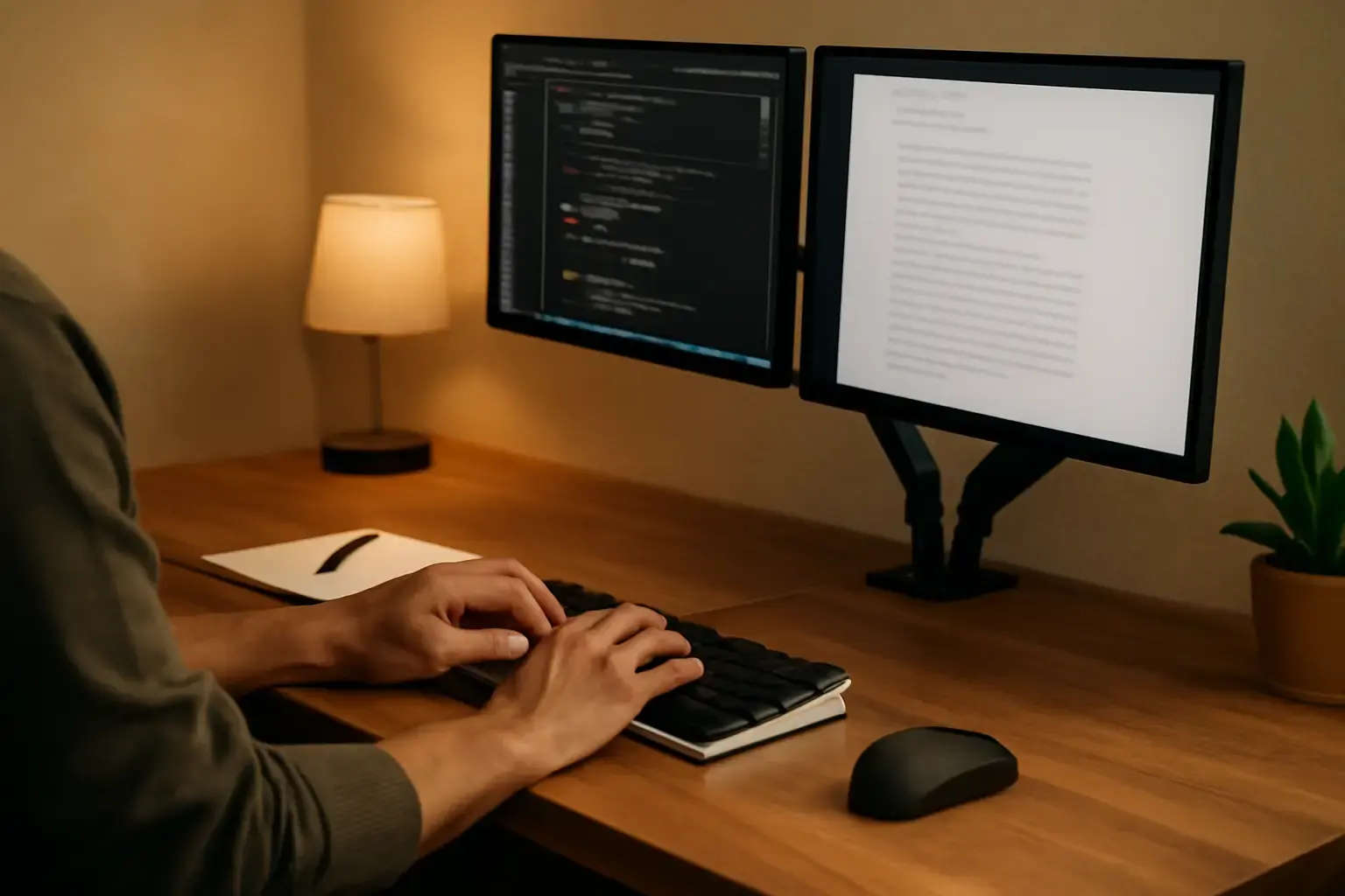 How to Build a Productive Dual-Screen Typing Setup for Developers and Writers to Maximize Comfort and Speed