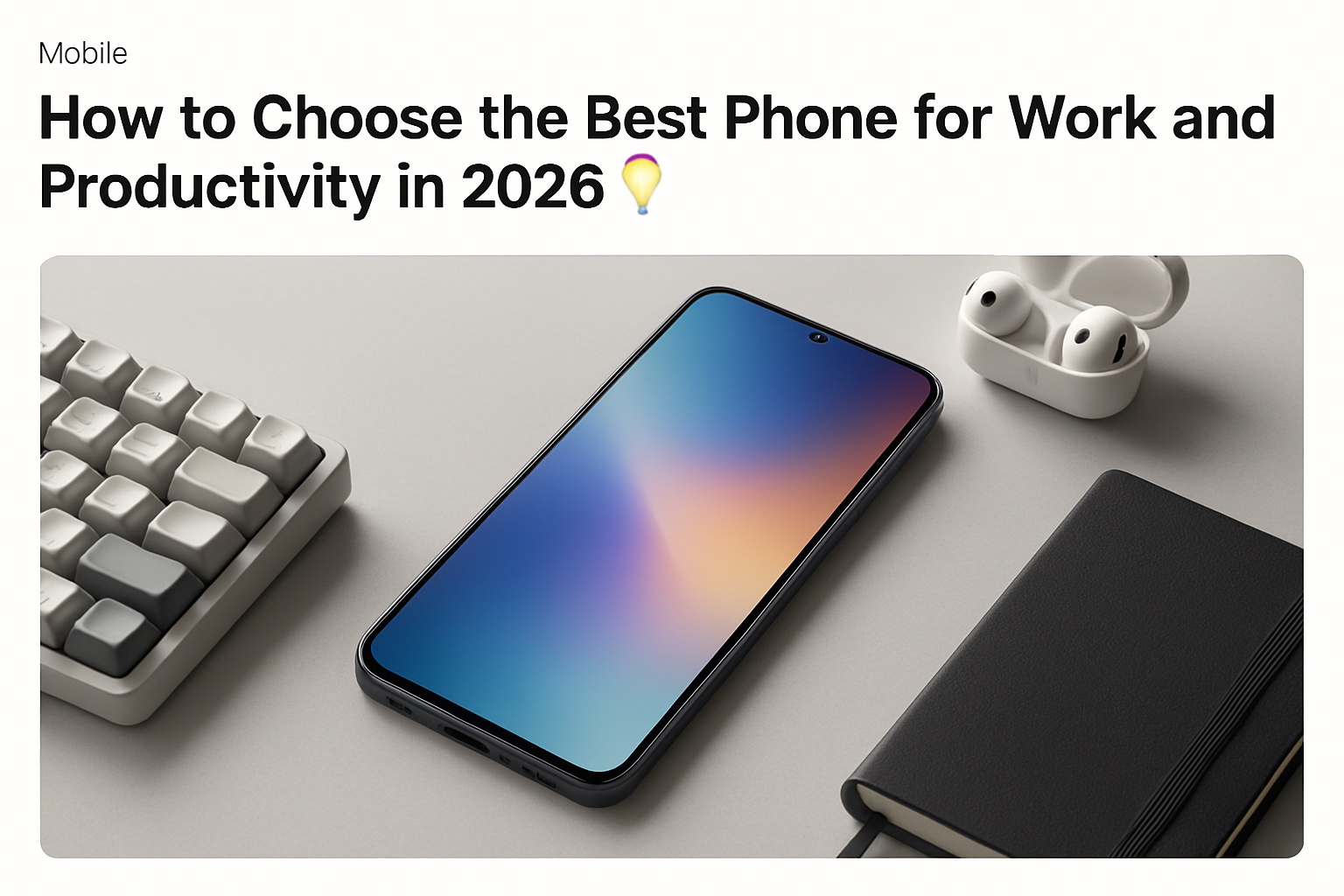 How to Choose the Best Phone for Work and Productivity in 2026 📱💡
