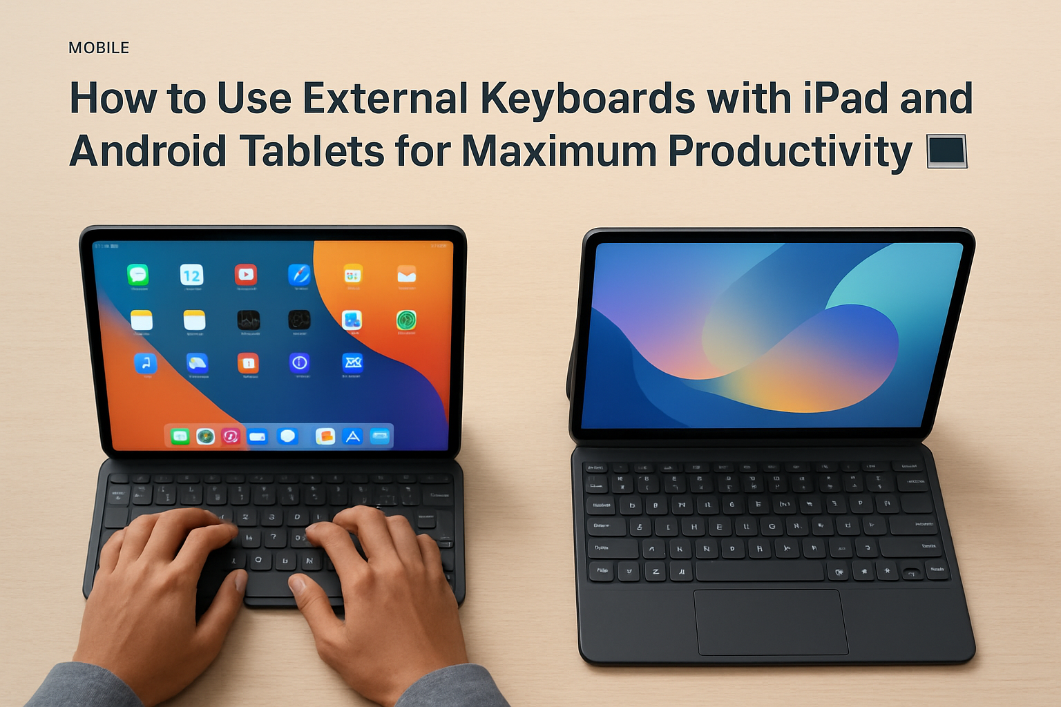 How to Use External Keyboards with iPad and Android Tablets for Maximum Productivity ⌨️💻